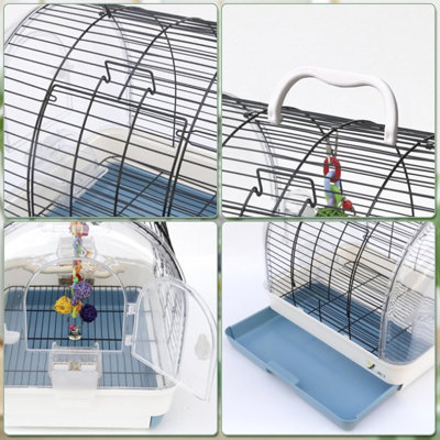 36cm Plastic / Acrylic Travel Bird Cage