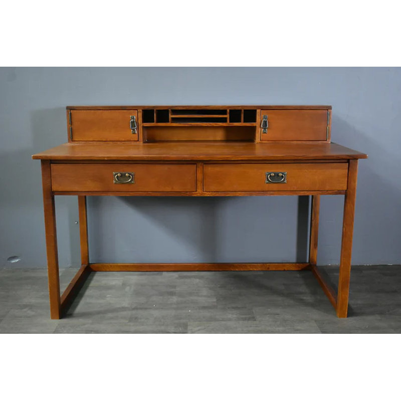 Bureau en bois massif avec rehausse Michalak