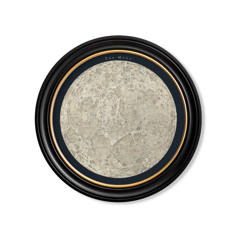 The Moon by Mid-1800s - Single Picture Frame Print on Archival Matt 230gsm Paper