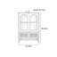Armoire d'appoint en verre et rotin