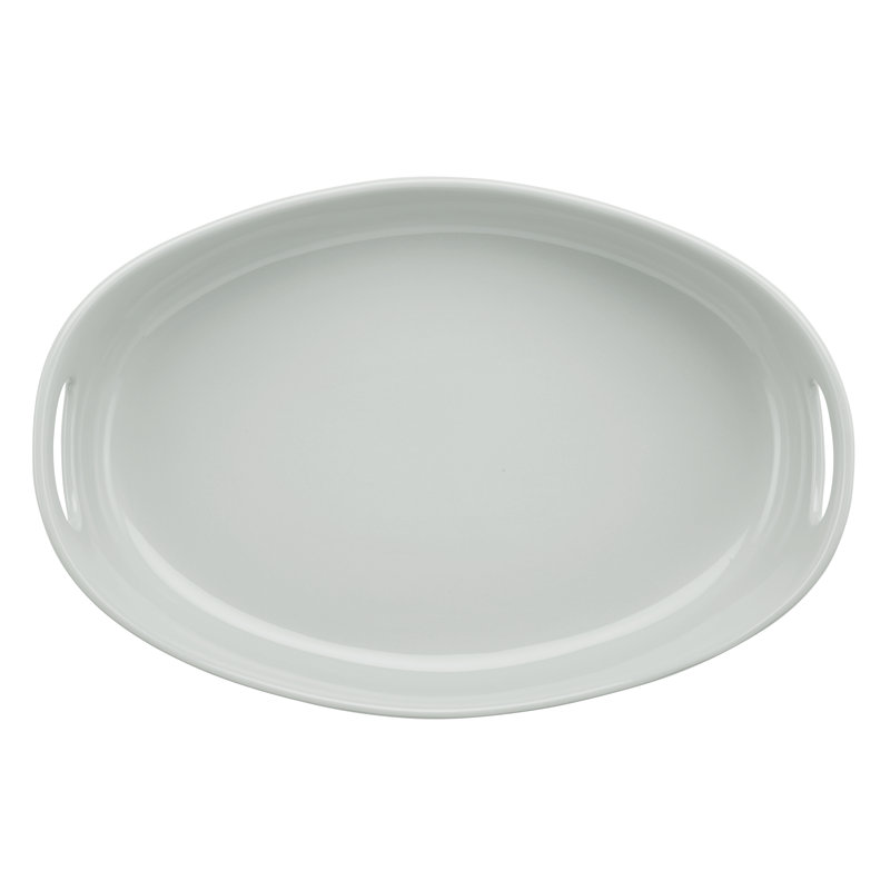 Rachael Ray Stoneware Ceramic Oval Baker Set, Sea Gray