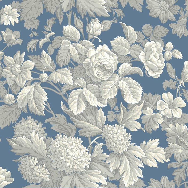  Rouleau de papier peint floral antique L 33 pi x l 20,5 po