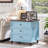 24" Wide Farmhouse Night Stand,Large End Table With 3 Drawers & Metal Handle,Dresser For Bedroom, Bed Side Table Chest Of Drawers Cabinet,Wood Nightstand For Living Room,Closet-123175608-123037899