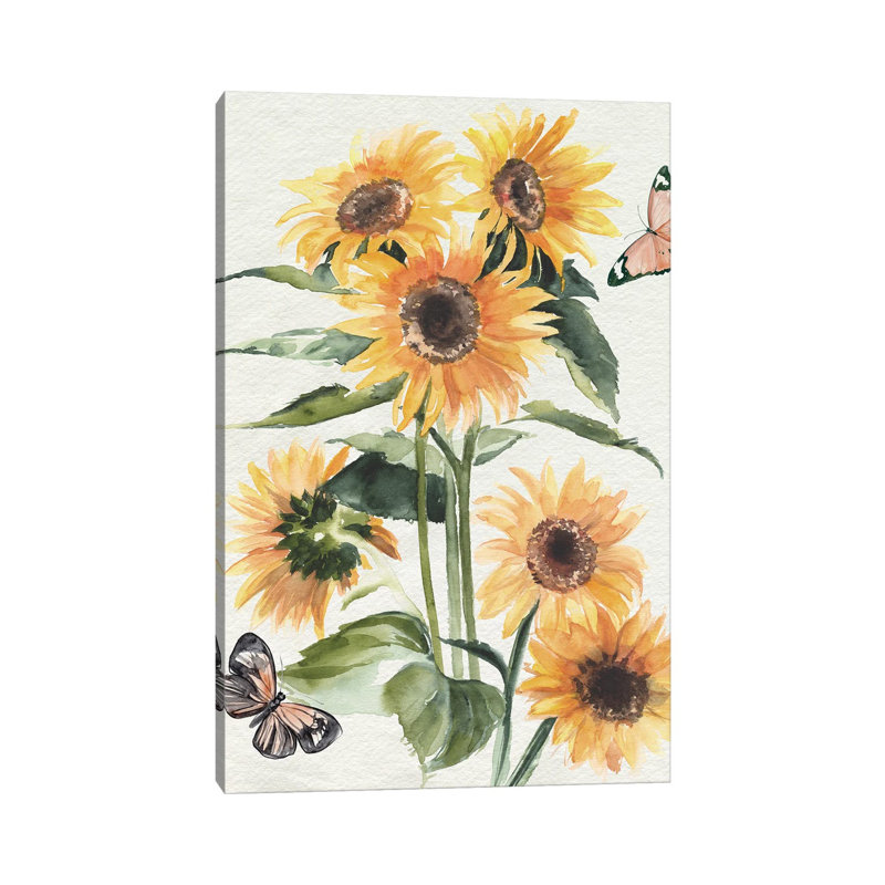 Autumn Sunflowers I by Jennifer Paxton Parker - Wrapped Canvas Print, 101.6 cm H x 66.04 cm W x 3.175 cm D