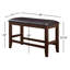 Banc en simili-cuir Cribb