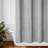 Linen Textured Striped Shower Curtain Tassels With Shower Hooks-121617536