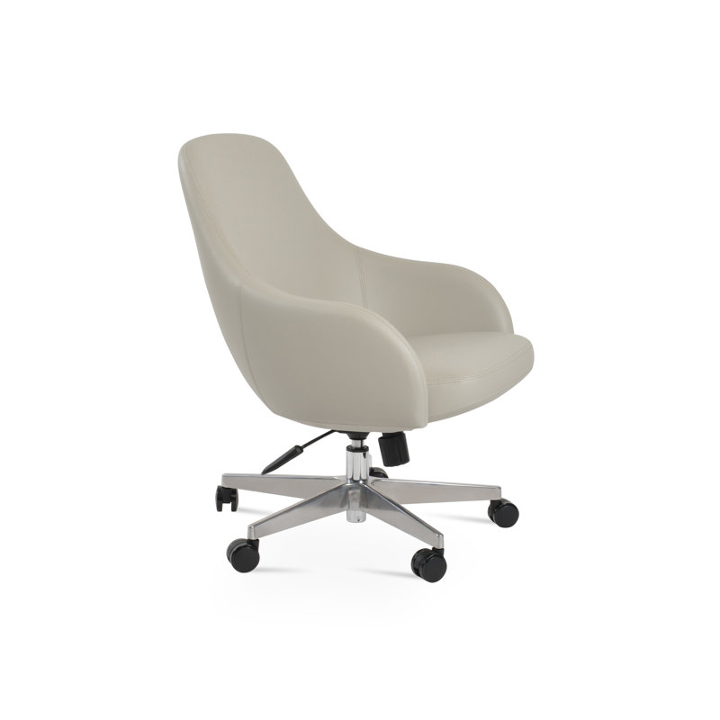 Fauteuil de conférence Gazel, Gris clair