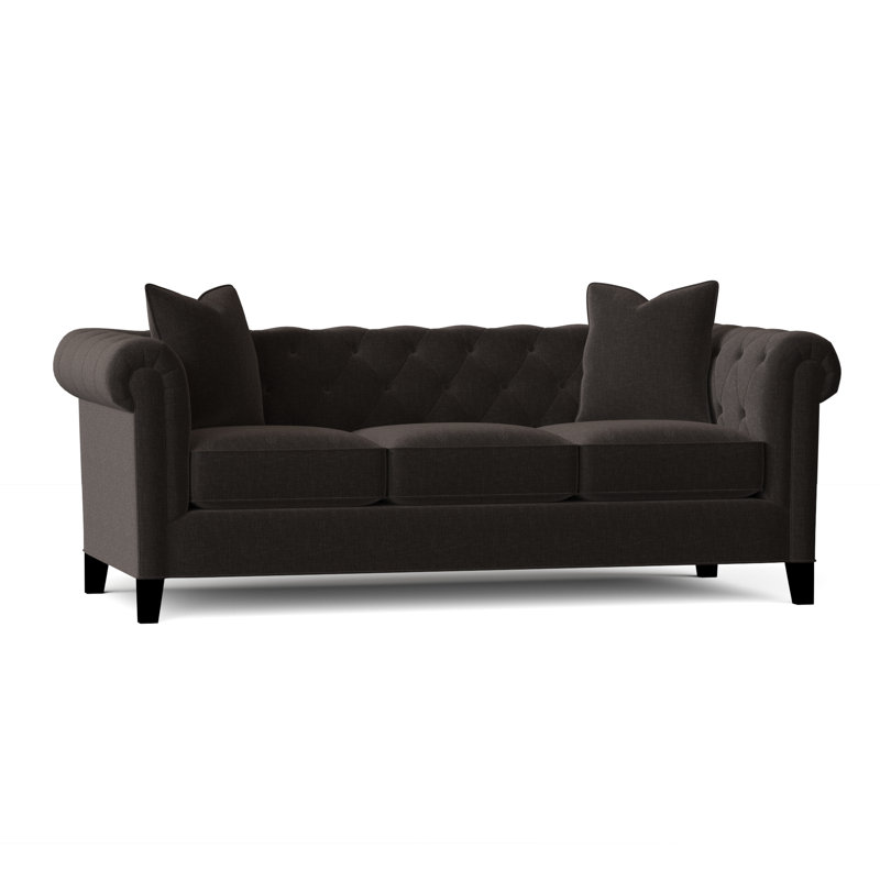 Caspar Upholstered 82'' Sofa, Napa Storm Chenille