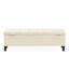 Bouton, couture de diamant, contemporain, beige, rangement, pieds amovibles, charnières, couvercle lisse, fonction contemporaine requise, couvercle à charnières, sièges supplémentaires inclus-131258363