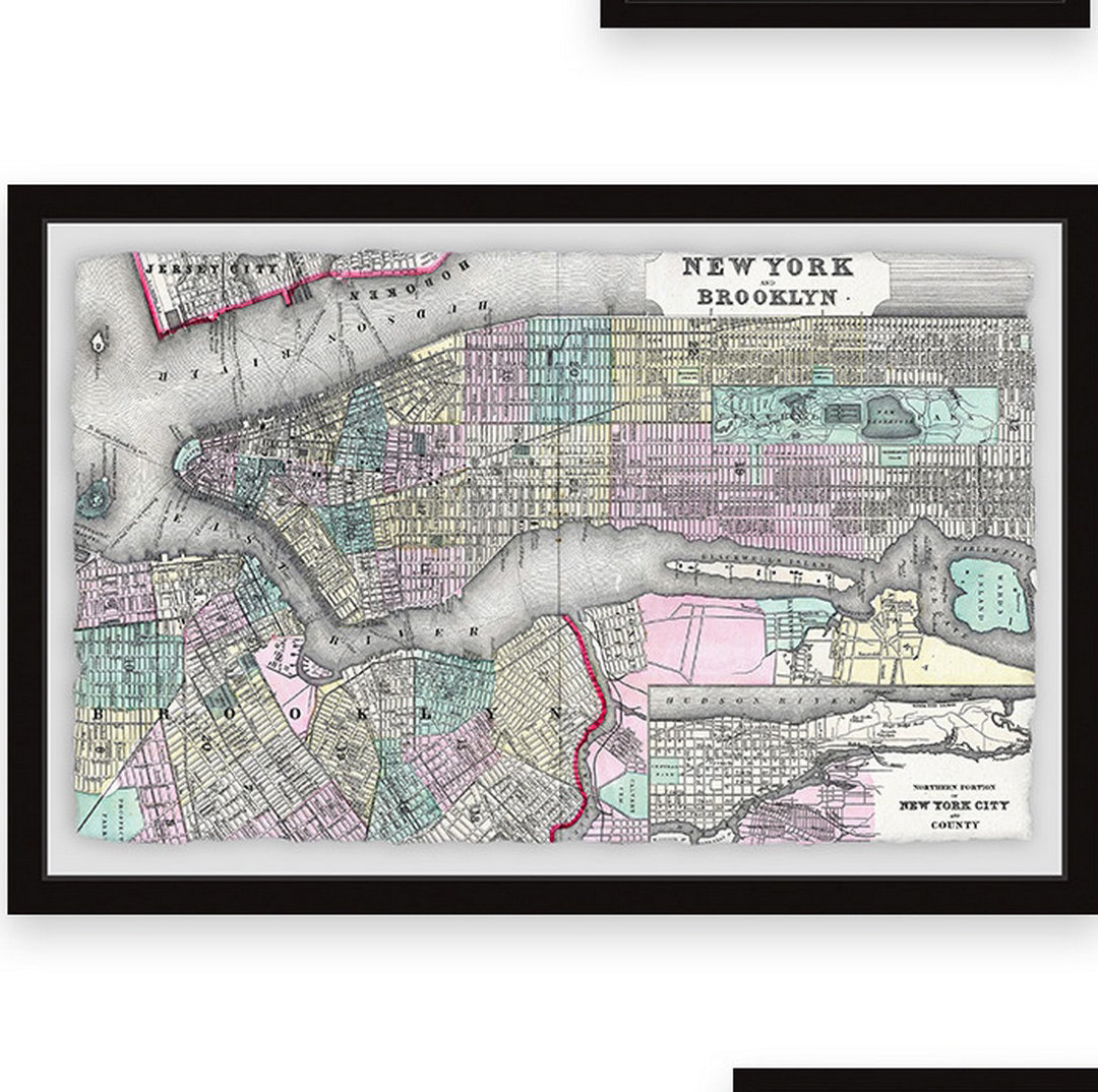 Brayden Studio New York City Map 18 | Wayfair