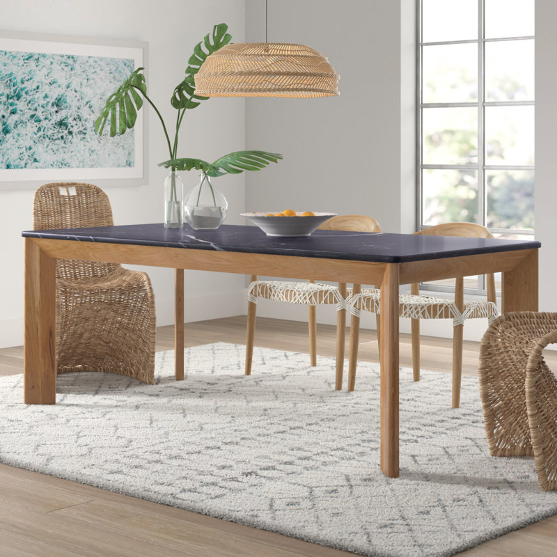 Winnie Dining Table, Black, 38" W x 80" L