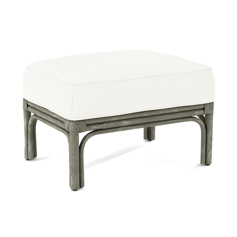 Boca Ottoman, Greystone, Elite Ivory; 0321-91