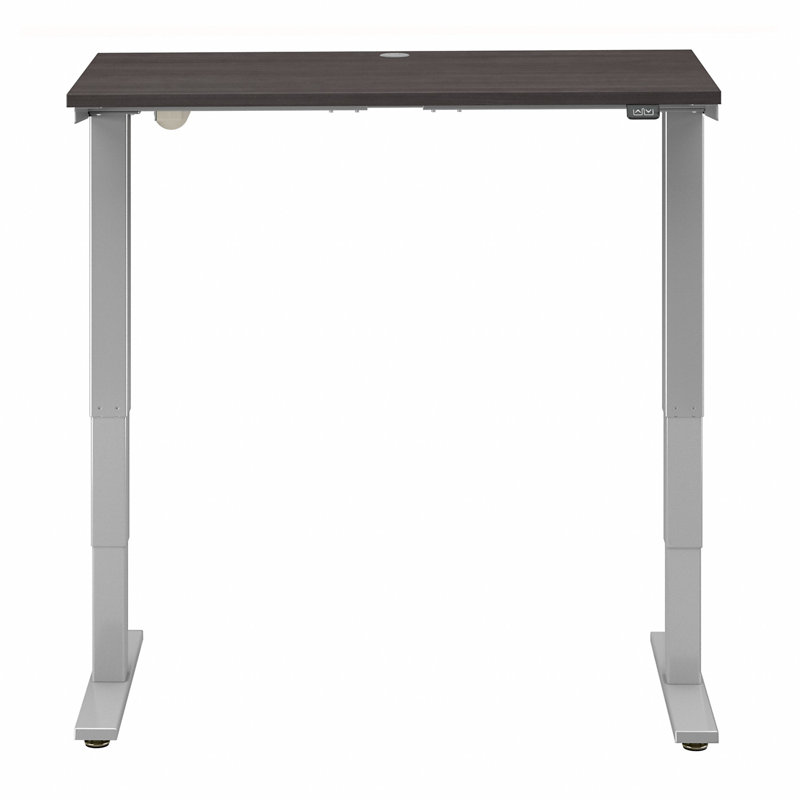Cabot Adjustable Standing Desk, Storm Gray/Cool Gray Metallic, 28.17" H x 47.6" W x 23.19" D