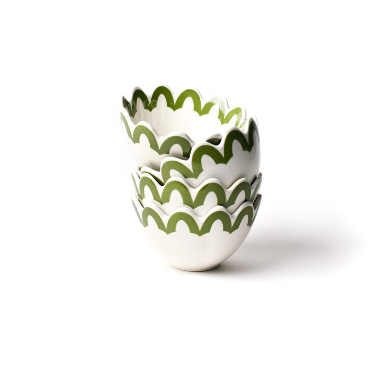 Ensemble de petits bols à pétoncles Olive Olive, Vert