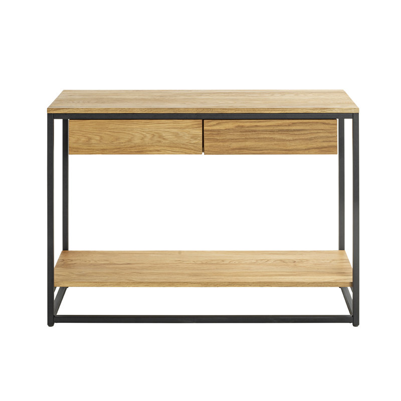 Kugler 100cm Solid Wood Top Console Table