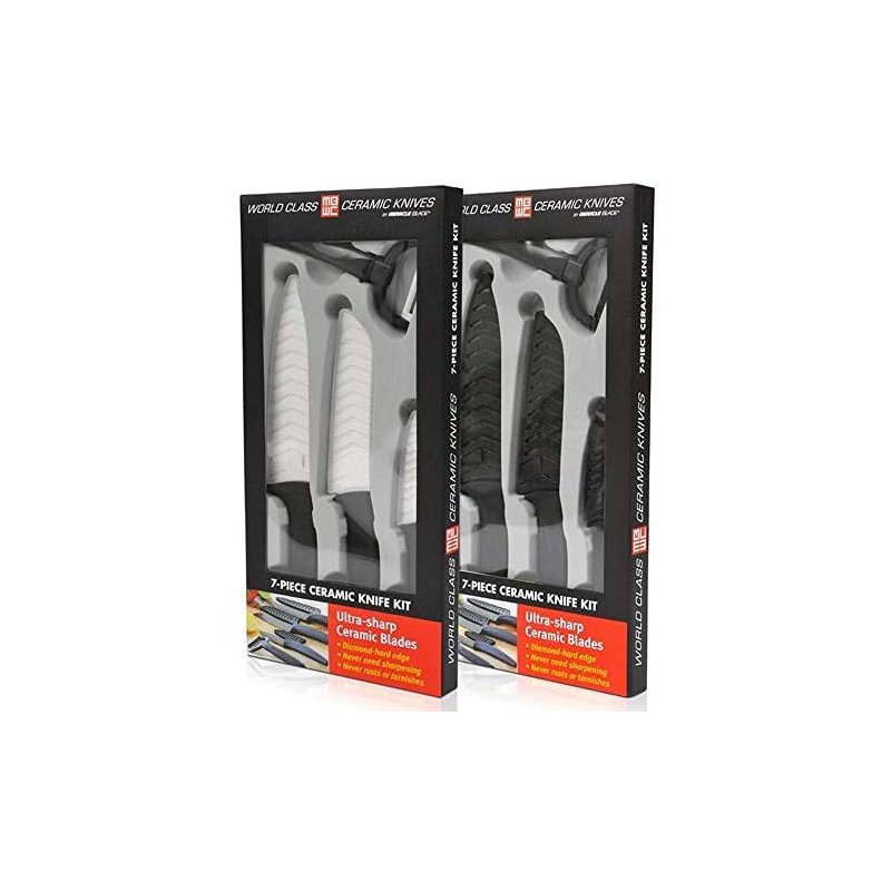 Ensemble de couteaux en céramique 7 pièces Miracle Blade IV World Class Professional Series