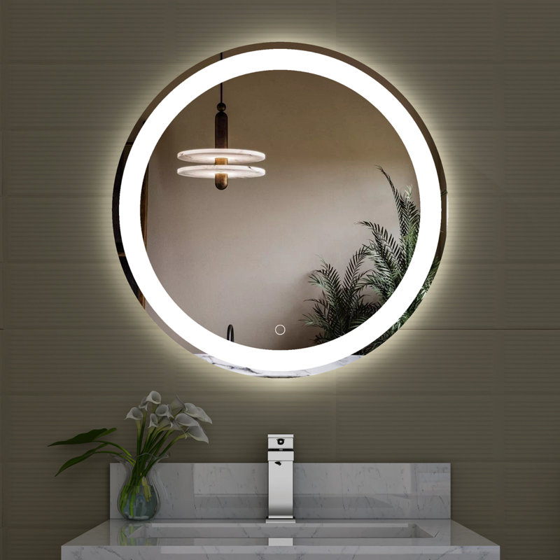 Orrill Round Mirror, 24" H x  24" W x 1.6"D