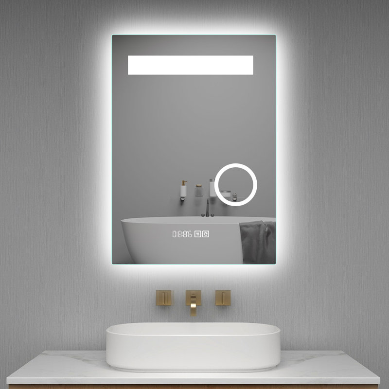 Miroir de salle de bains/de vanité éclairé, 28 po x 20 po