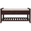 Banc de rangement polyvalent pour hall d'entrée avec siège rembourré et tiroirs, idéal pour un usage familial et organisé-940284910