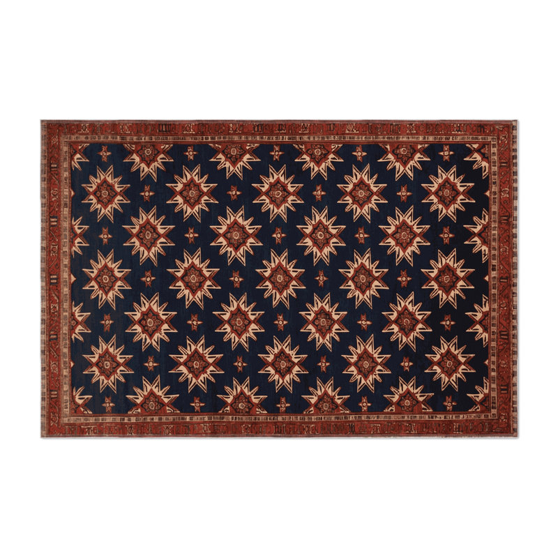 Tapis d'intérieur et d'extérieur mauve Persian, Rectangulaire 8 pi x 10 pi