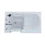 Bain de trempage de 53 po x 30 po avec robinet, éclairage et siège intégré Ashton-23011700-23011698