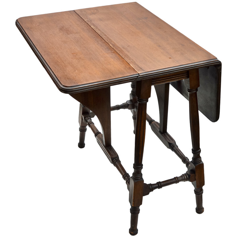 Early 20th Century Handmade Victorian Mahogany Drop-leaf Table