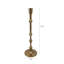 Porte-bougie piédestal - Bronze chaud, décorations perlées, décoration intérieure de style transitionnel-366256372-366256373