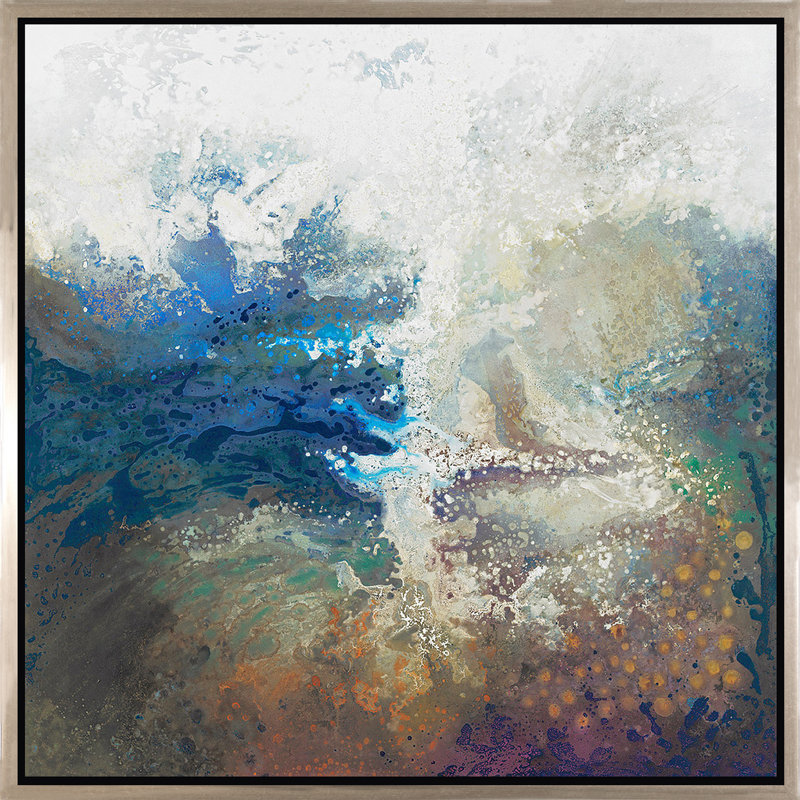 Under The Wave II Painting, 36" H x 36" W x 2.25" D