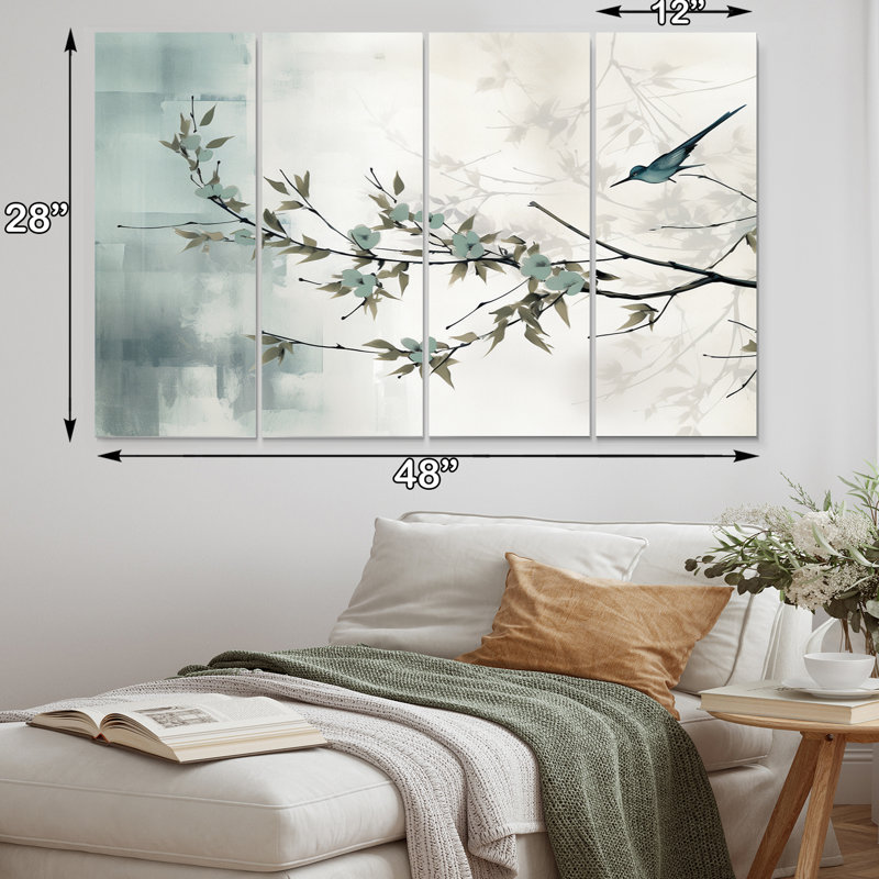 Dancy - reproduction d'art sur toile asiatique - 4 panneaux