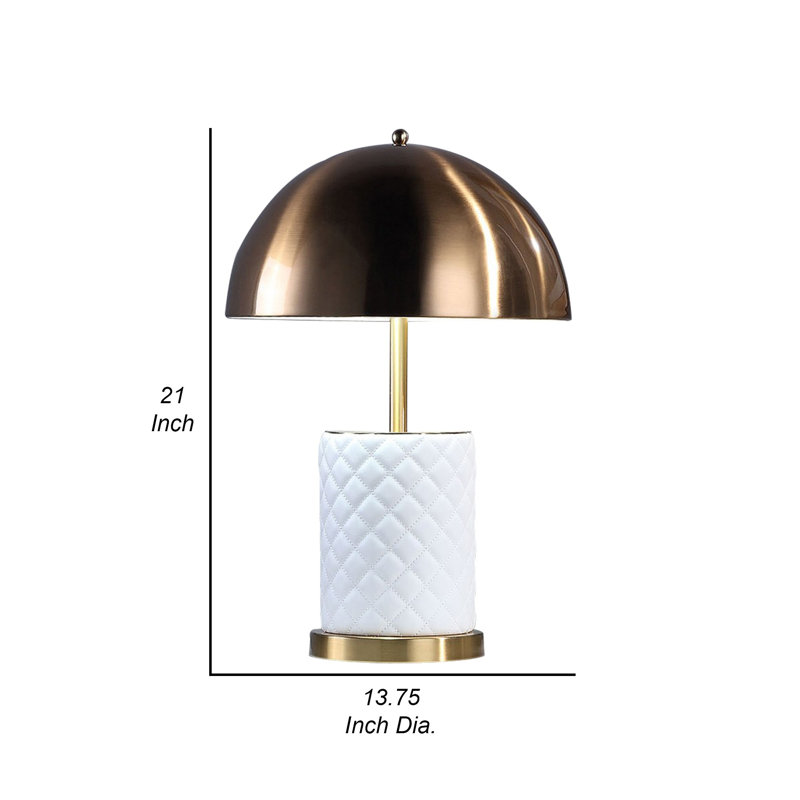 Lampe Aria, Laiton / blanc