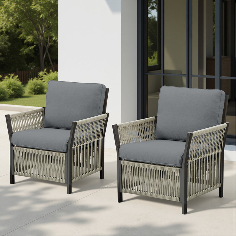 Ensemble de 2 chaises de patio pour l'extérieur