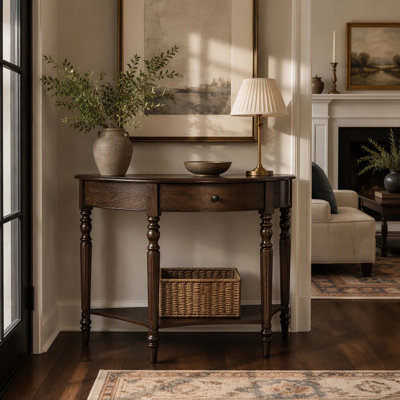 Console de style campagnard avec tiroir et tablette Farmhouse