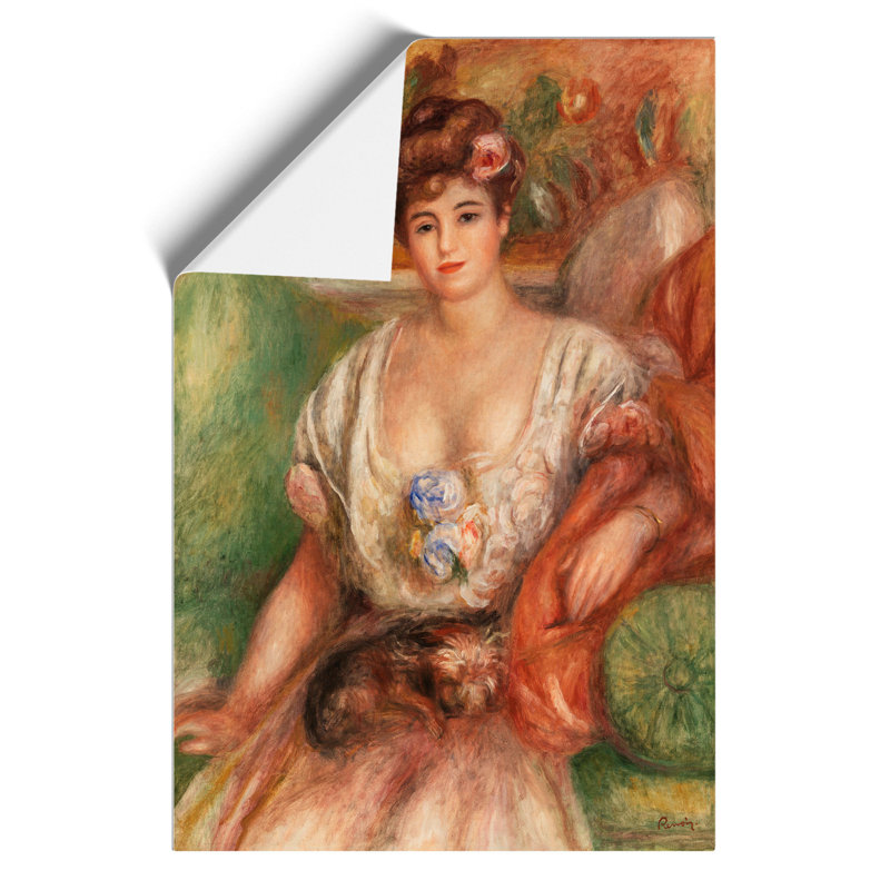 Portrait of Misia Sert by Pierre Auguste Renoir - Frameless Print, 30cm H x 21cm W x 0.1cm D