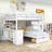 Full-Over-Twin Bunk Bed with Storage Drawers and Study Desk-680184240
