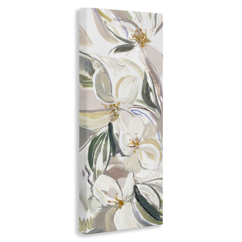 Spring Blooms in Earth Tones Canvas, design by Hannah Dawson, 30" H x 13" W