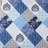 3-Piece King Size Quilt Set - Lightweight Microfiber Bedspread & 2 Pillow Shams, Blue Patchwork Floral Pattern, Oversized 98x106 Inches, All-Season Bed Cover-122724118-122724113