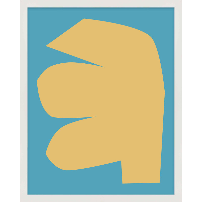 " Blue Study 1 " by Michael Kempen, 20"H x 16"W x 1.25"D, White Framed