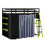 Lit mezzanine en bois-223592803