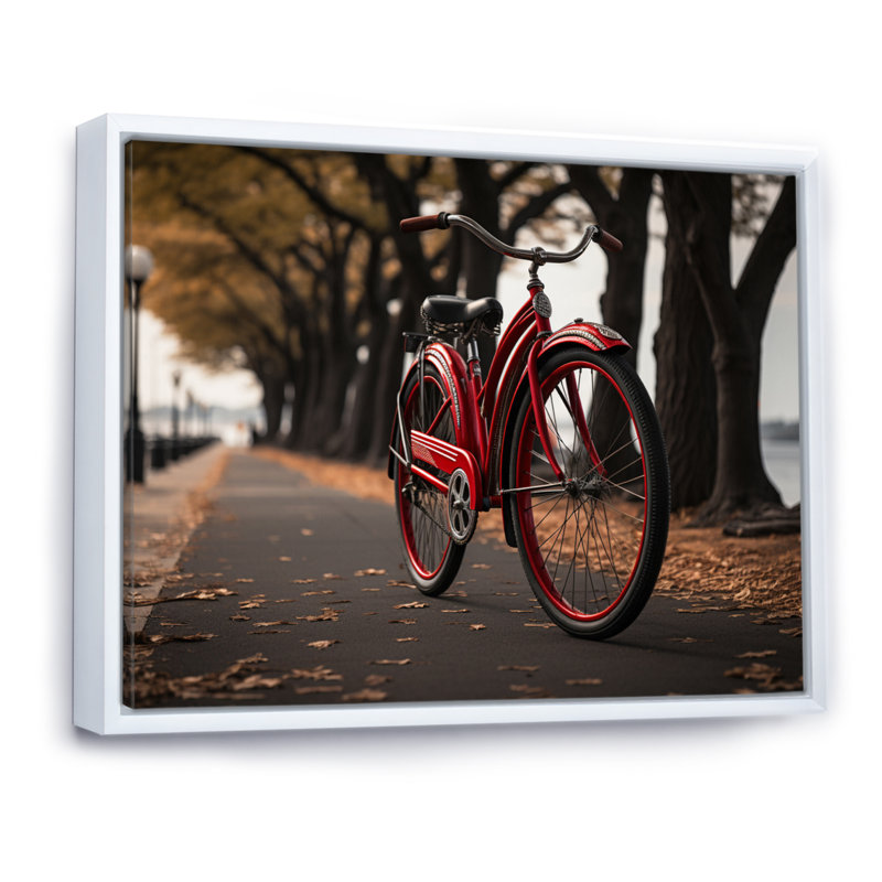 «Pedals», impression sur toile, H 16 po x l 32 po x P 1 po, Cadre flottant blanc