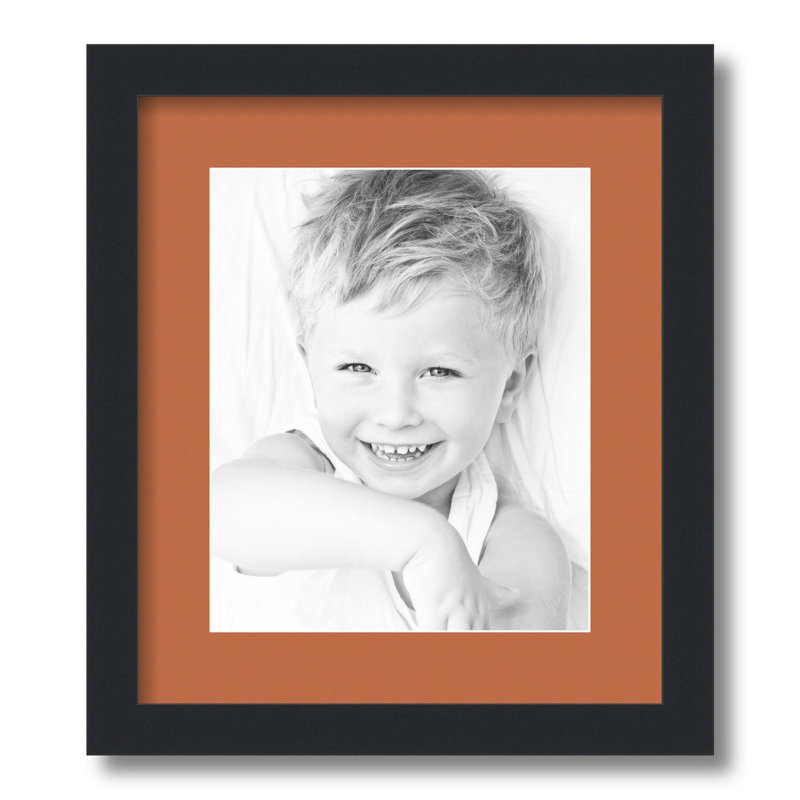 Cadre pour photo simple 8,5 po x 11 po, Rouge-orange