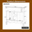Meuble-lavabo 36 po avec lavabo en céramique, portes à fermeture en douceur et grand espace de rangement-1224650911