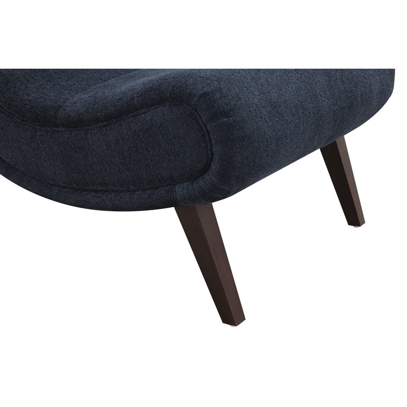 Chaise longue avec repose-pieds Lavli, Indigo