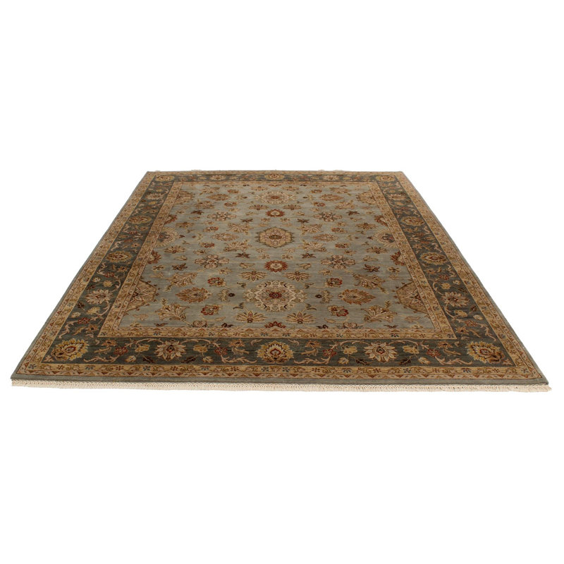 Tapis traditionnel turc bleu et bleu 8 x 10