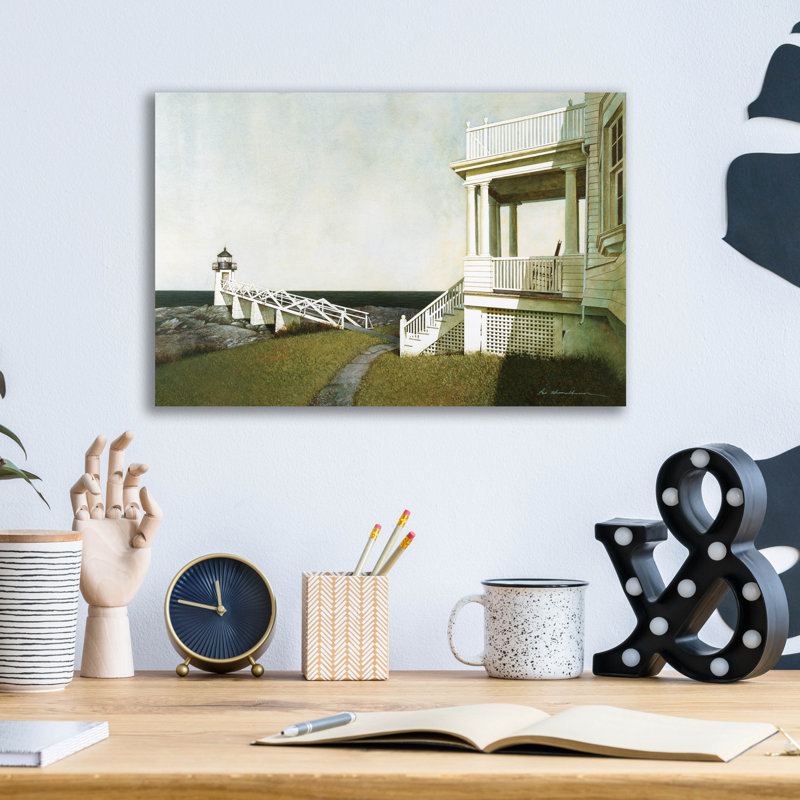 "Phare de Marshall Point" par Zhen-Huan Lu, H 12 po x l 16 po x P 0,13 po