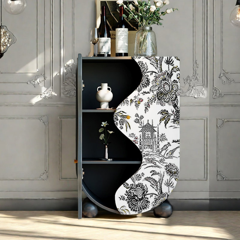 Armoire décorative multifonctionnelle, Noir