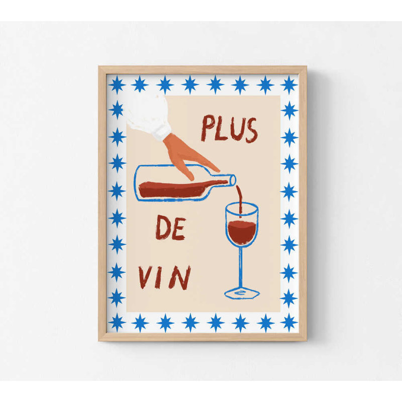 Vin encadré, impression sur toile