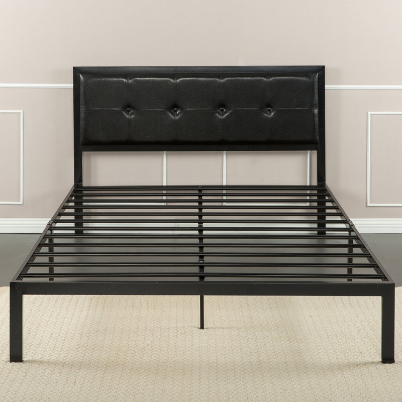 Brookneal Upholstered Metal Platform Bed, Full / Double
