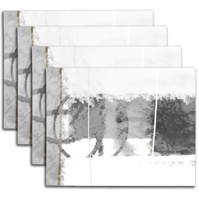 Napperon abstrait en polyester