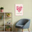 Art mural abstrait fantaisiste You Are Love-129021928