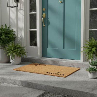 Paillasson réversible matcha et pilates, 24 po x 36 po